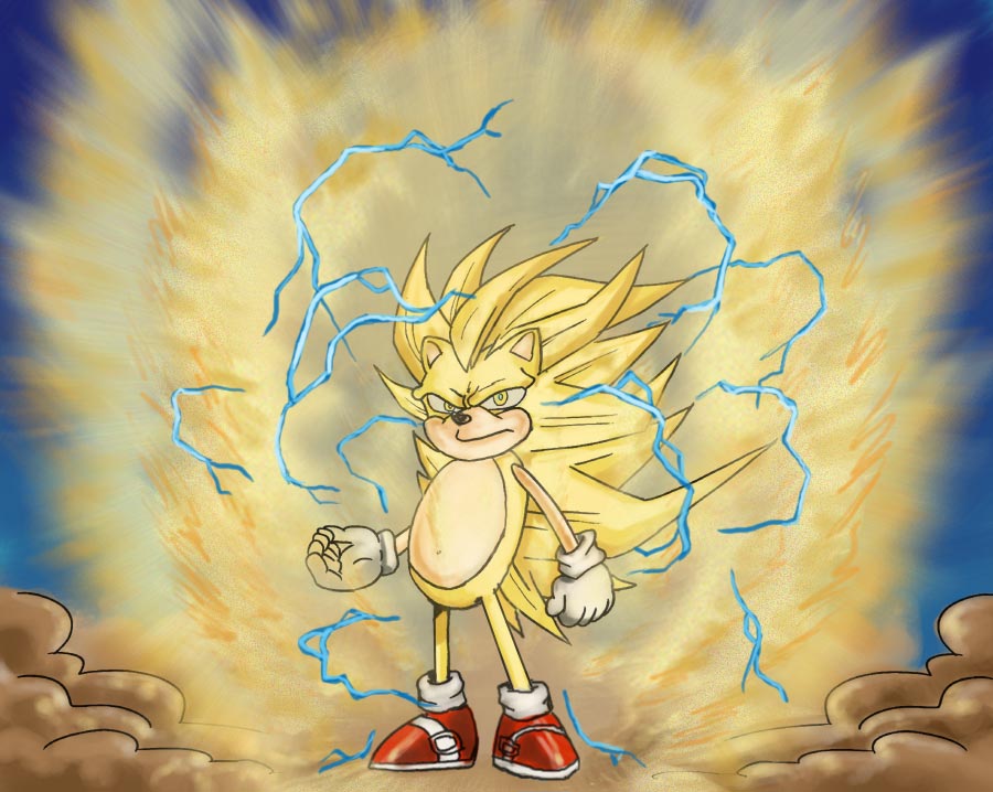 (c) Fan art par Salagir et Chap (Fan Art - Sonic SSJ3)