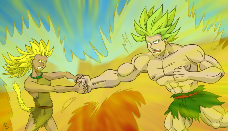 Dragon Ball Super  Arte de fã mostra Kale como Lendária Super Saiyajin